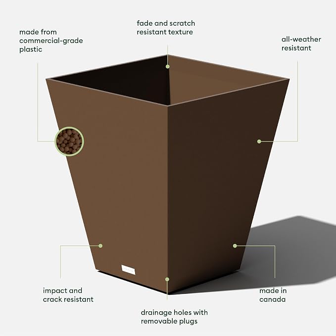 Veradek Pure Series Nobleton Plastic Planter - Image 3