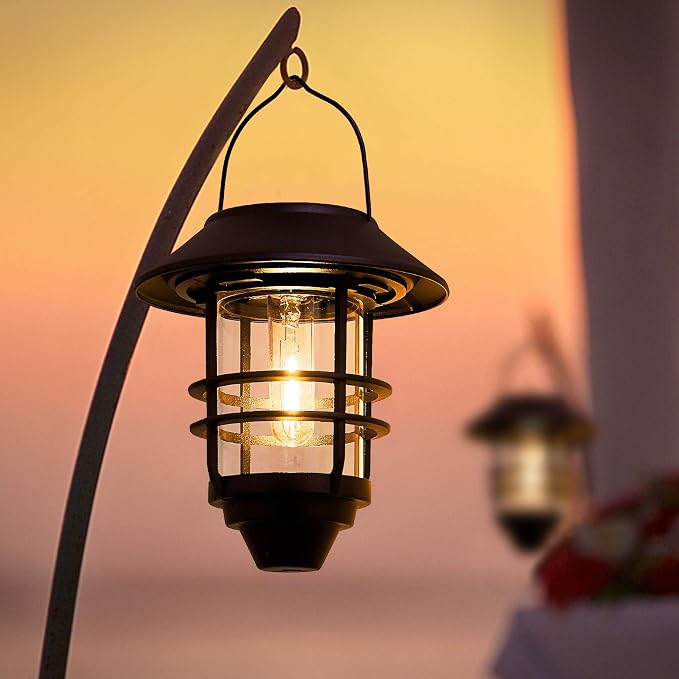 Solar Lantern Outdoor Lights, Hanging Waterproof Lantern Lights - Image 2