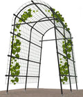 Garden Arch Trellis 7FT Extra Tall Polyethylene-Coated Stainless Steel Garden by Montresor