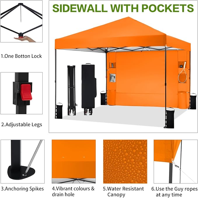 10'x10' Pop Up Canopy Tent - Image 2