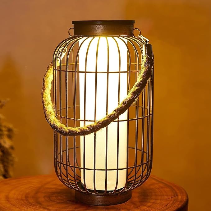 Large Outdoor Solar Lanterns Hanging Light Waterproof LED Garden Lights Solar by pearlstar