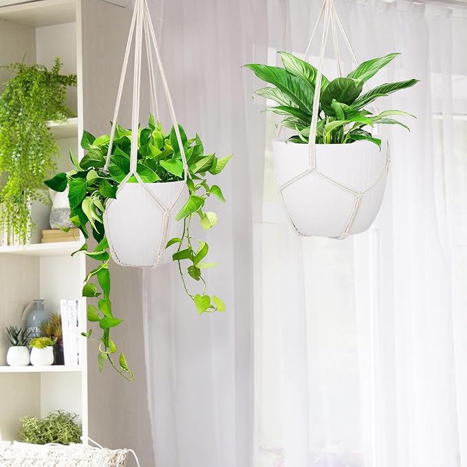 garini 3 Pack Different Size Macrame Plant Hanger, Hanging Plants Holder - Image 5