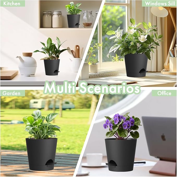 7/6.5/6/5.5/5/4 inch Self Watering Pots - Image 6