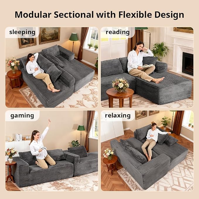 COMHOMA 105”Modular Sectional Sofa - Image 9
