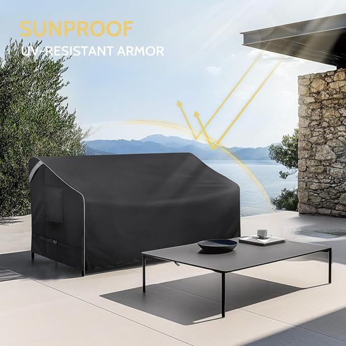 COSFLY Outdoor Patio Loveseat Covers Waterproof, Heavy-Duty UV-Resistant - Image 8