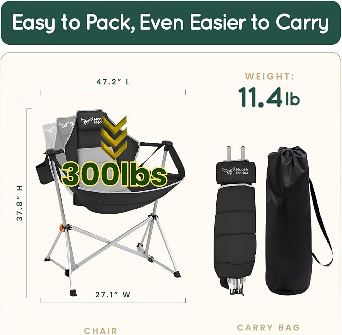 Hammock Camping Chair – Folding Swing Chair - Image 2