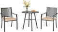 PHI VILLA 3 Pieces Outdoor Bistro Set by PHIVILLAThepioneerofcomfortablehouseholdsupplies