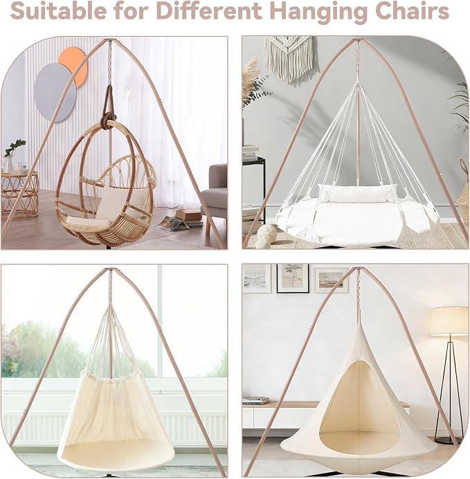 Tripod Hammock Chair Stand for Multi-Use, Heavy-Duty Sensory Swing Stand for - Image 3