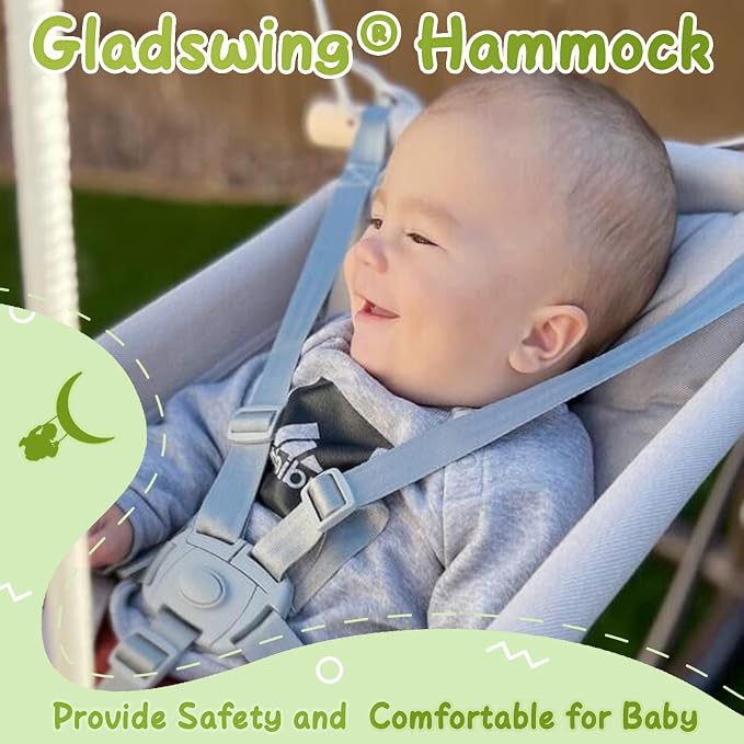 Baby Swing Indoor and Outdoor, Canvas Hammock Swing - Image 6