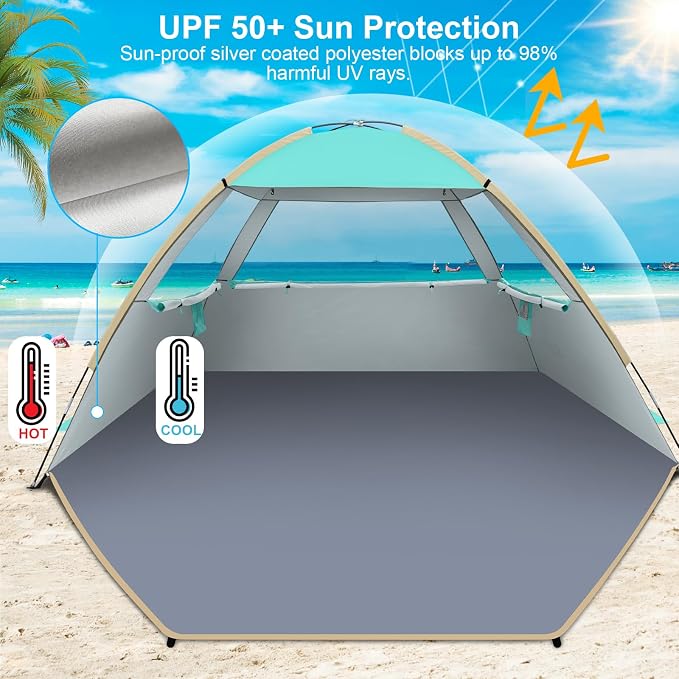 Gorich Beach Tent Sun Shelter for 3/4-5/6-7/8-10 Person - Image 3