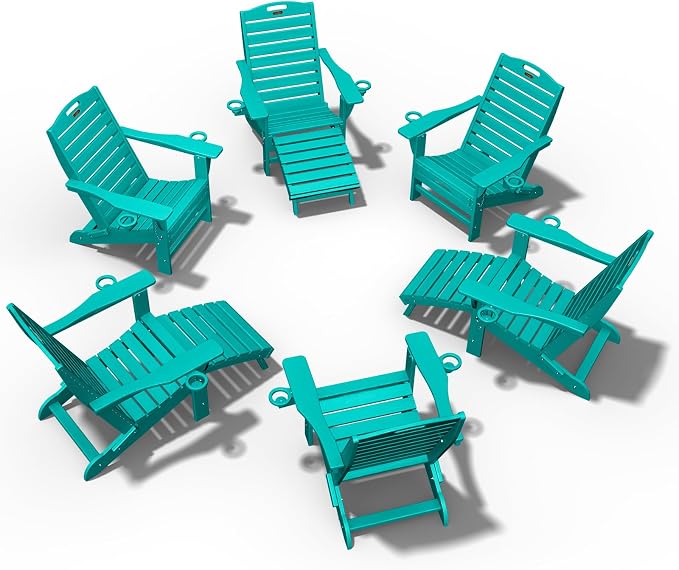 Ciokea Folding Adirondack Chair Set of 6 by CIOKEA