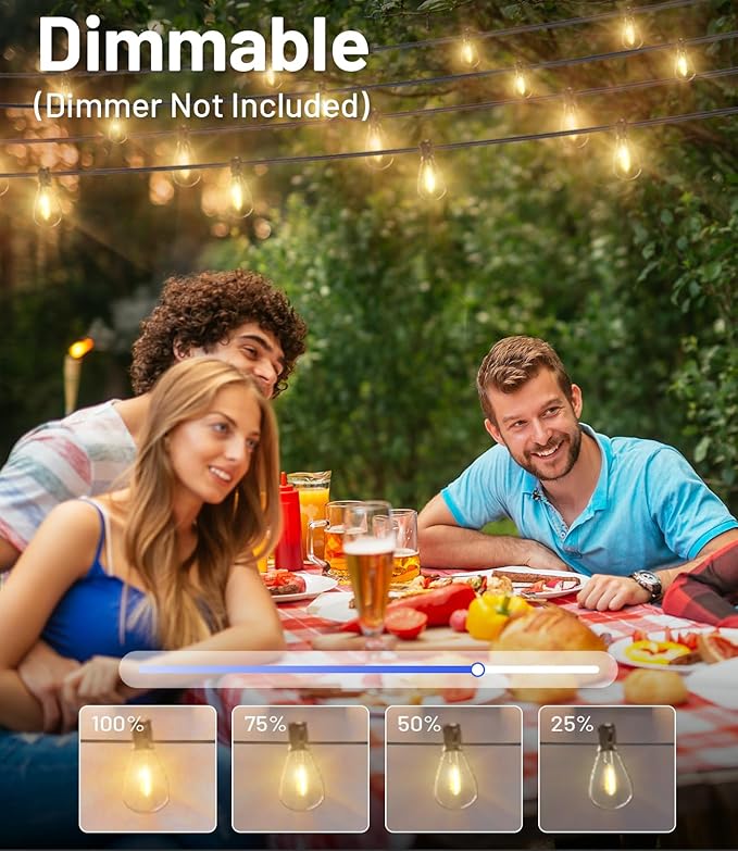 Tenmiro 200FT Outdoor String Lights, Ultra Long LED Patio Lights - Image 3