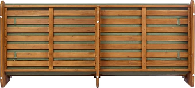 Christopher Knight Home Poppy Acacia Wood Outdoor 3 Seater Sofa - Image 7