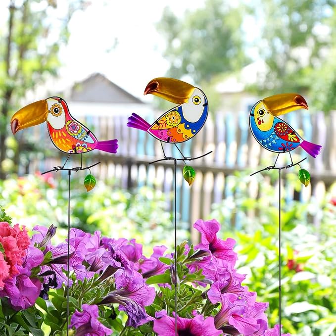 Decorative Garden Stakes, Waterproof Spring Garden Stakes Decorative - Image 5