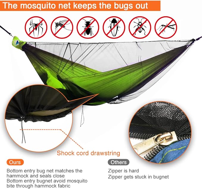 Onewind Camping Hammock with Mosquito Net - Image 7