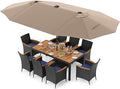 Tangkula 11 Pieces Patio Dining Set by TANGKULA