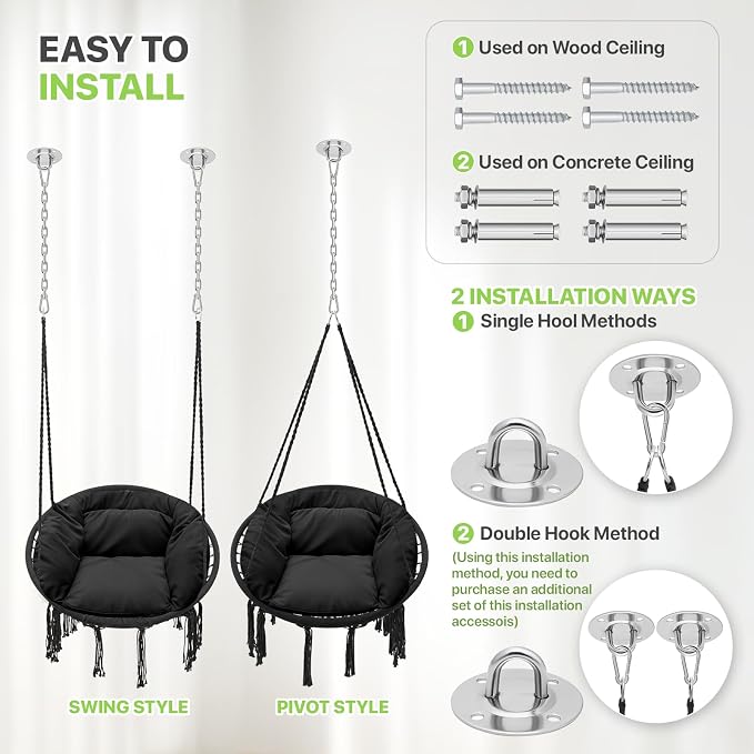 Magshion Hanging Hammock Chair - Image 8
