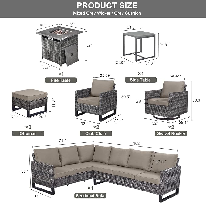 Patio Sectional Furniture Set - Image 3