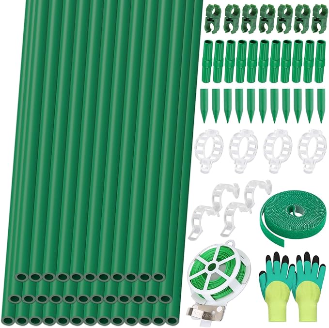 Lezmarket 36 Pack Garden Stakes, Plant Support Stakes, DIY 4ft 5ft 6ft 7ft by Lezmarket