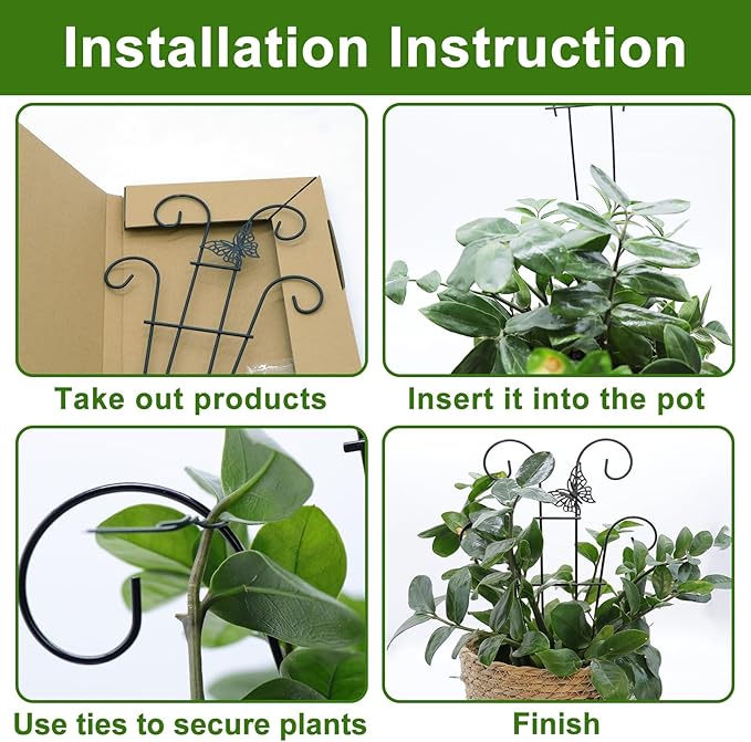 Coomin 14.5 Butterfly Indoor Plant Trellis - Image 4
