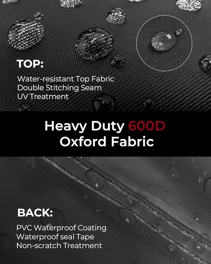 Loriano Patio Furniture Covers 4 Piece Set, Outdoor Waterproof, Heavy Duty 600D - Image 3
