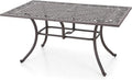 PHI VILLA 64" Outdoor Cast Aluminum Table by PHIVILLAThepioneerofcomfortablehouseholdsupplies