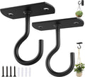 Ceiling Hooks for Hanging Plants 2Pack 2.5in, Wall Plant Hooks for Plants by QualityEfficiency