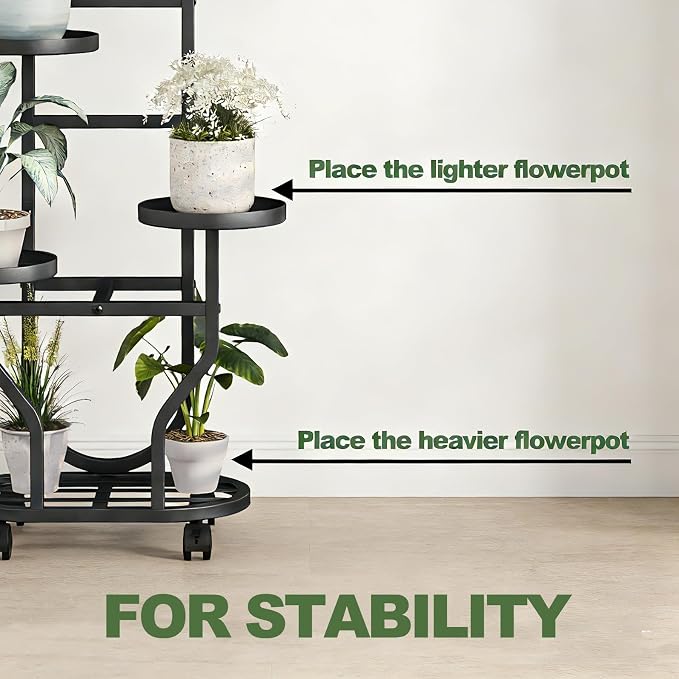 Plant Stand Indoor Outdoor 4 Tier Flower Holder - Image 3