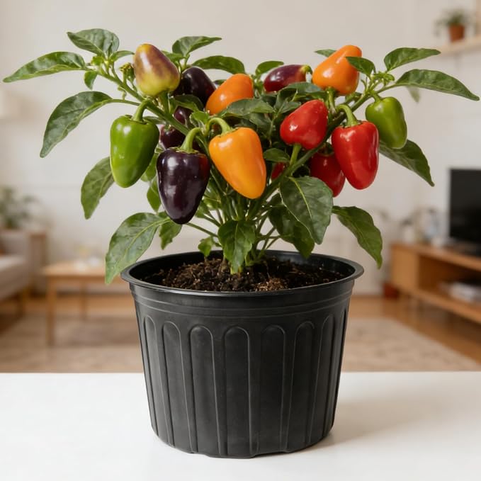 12-Pack 5 Gallon Flexible Plastic Plant Pots, Thickened Soft Seed Starting - Image 7