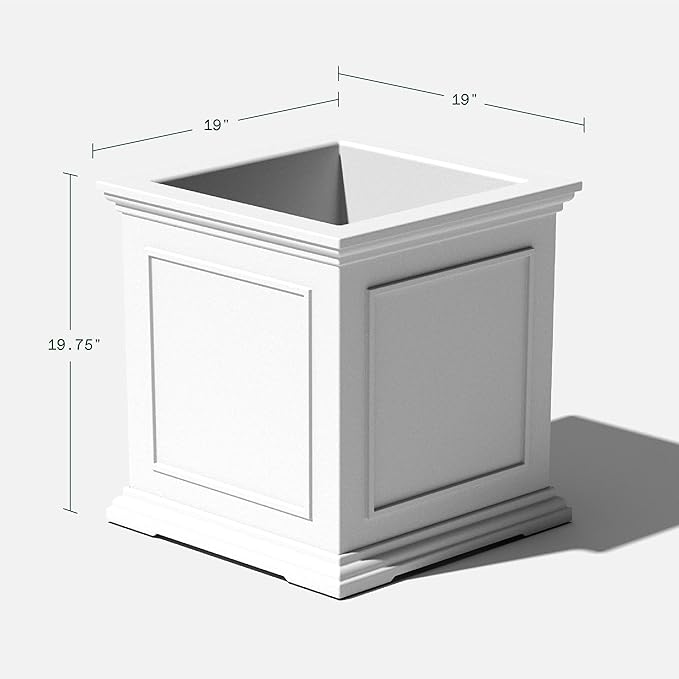 Veradek Brixton Series Cube Plastic Planter - Image 2