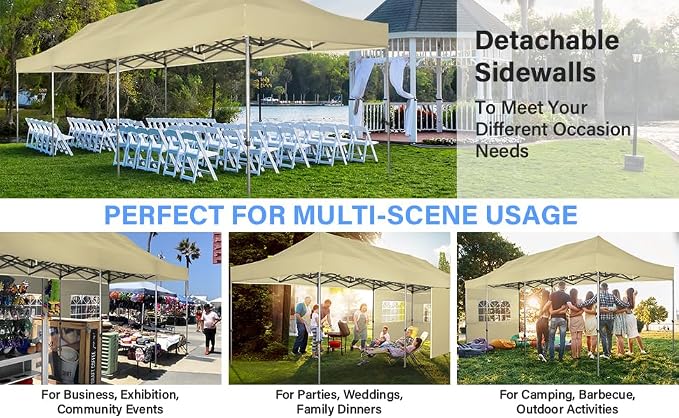 COBIZI 10x30 Pop up Canopy Tent Heavy Duty - Image 4