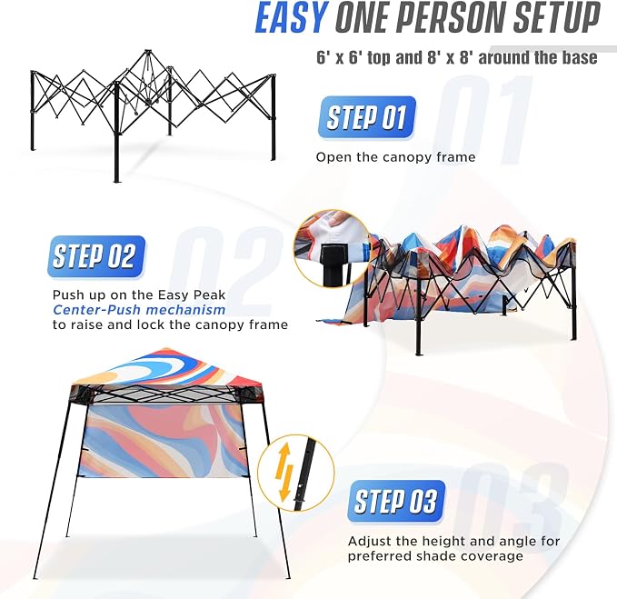 EAGLE PEAK 8x8 Pop Up Canopy Tent - Image 2