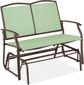 Best Choice Products 2-Person Outdoor Patio Swing Glider Steel Bench Loveseat by BestChoiceProducts