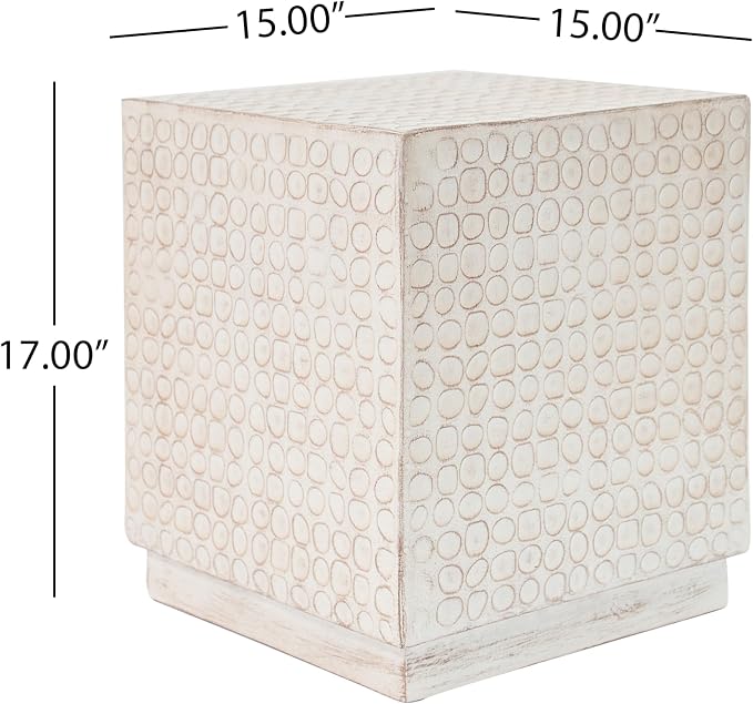 Christopher Knight Home Jeanie Outdoor Side Table Lightweight Concrete - Image 2