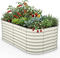 Kesfitt Raised Garden Bed Outdoor, Galvanized Steel Metal Raised Bed Planter by Kesfitt
