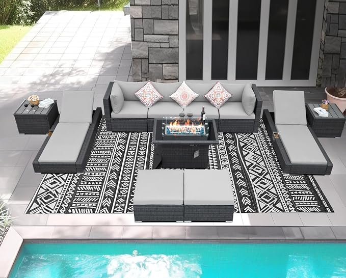 NICESOUL 11 Piece Sectional Outdoor Set - Image 2
