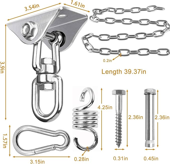 weiatas Hammock Chair Hanging Hardware Kit - Image 2