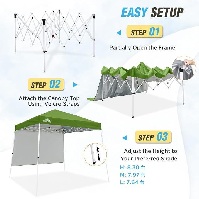 EAGLE PEAK 10x10 Pop Up Canopy Tent - Image 2