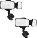UME 2 Pack 19W LED Flood Light Motion Sensor Outdoor, 2 Adjustable Head by UME