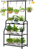 Simple Trending Plant Stand Indoor Outdoor, Heavy Duty Metal 3 Tiered Hanging by SimpleTrending
