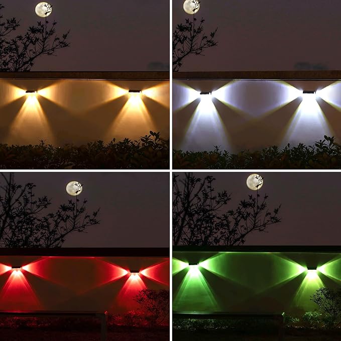 Solar Fence Lights 8 Pack Solar Fence Lights Outdoor - Image 9