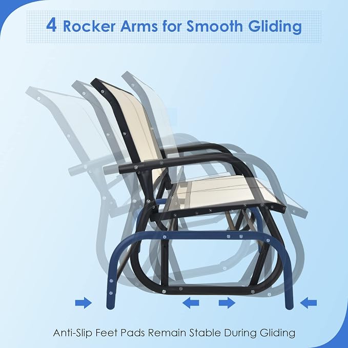 Giantex Swing Glider Chair 48 Inch - Image 5