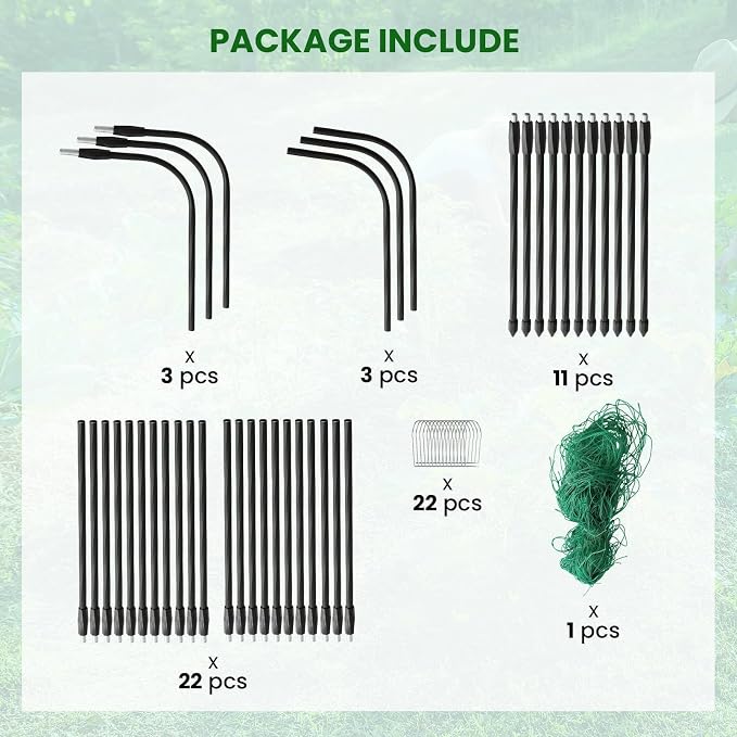 Garden Trellis for Climbing Plants Outdoor, 5.3x5.3ft Garden Trellis Climbing - Image 7
