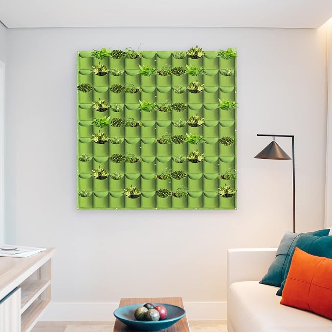 Hanging Planting Grow Bags, 90 Pockets Hanging Vertical Wall Planter Wall - Image 7