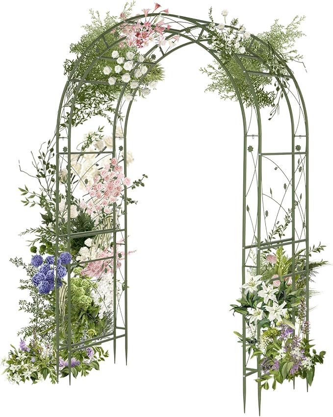 VINGLI Garden Arbor, Arch for Wedding Ceremony Party, Christmas Garden Decor by VINGLI