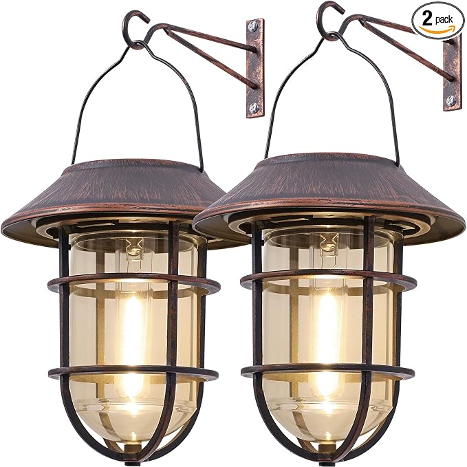 Upgrade Hanging Solar Outdoor Lights by Derynome