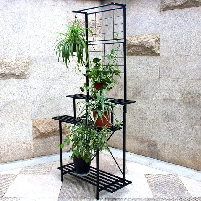 Hanging Plant Pot Shelf Rack Heavy Duty Plant holder Trellis - Image 7