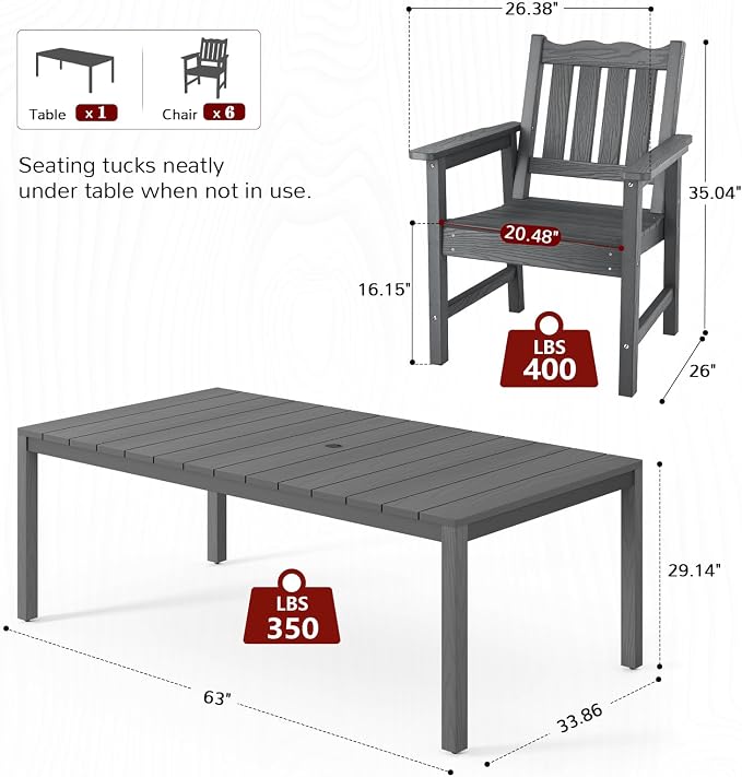 Stoog All-Weather Patio Dining Table - Image 5