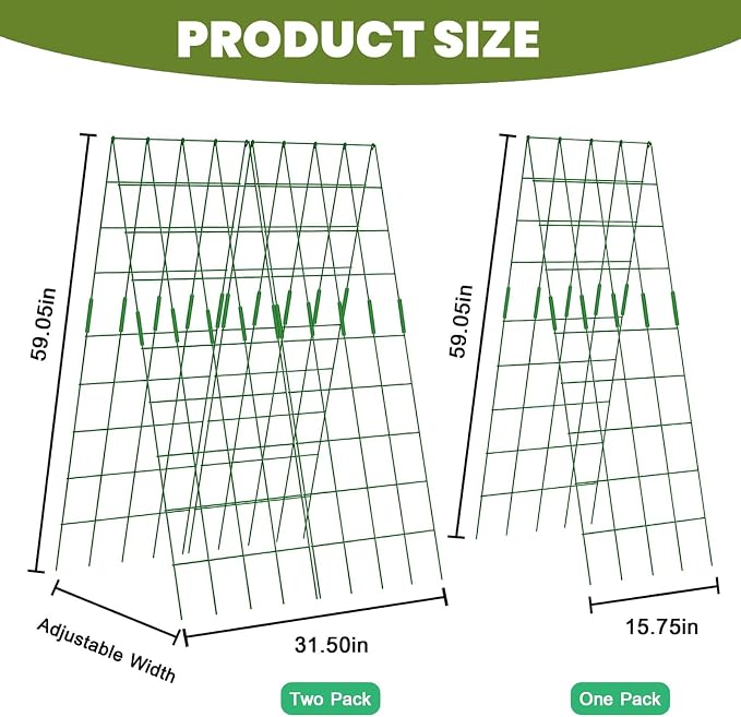 Cucumber Trellis 2 Pack, Twist Ties - Image 6
