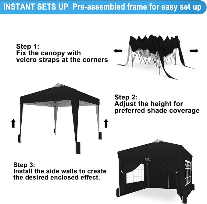 SANWAY 10x10 Pop Up Canopy Tent - Image 5